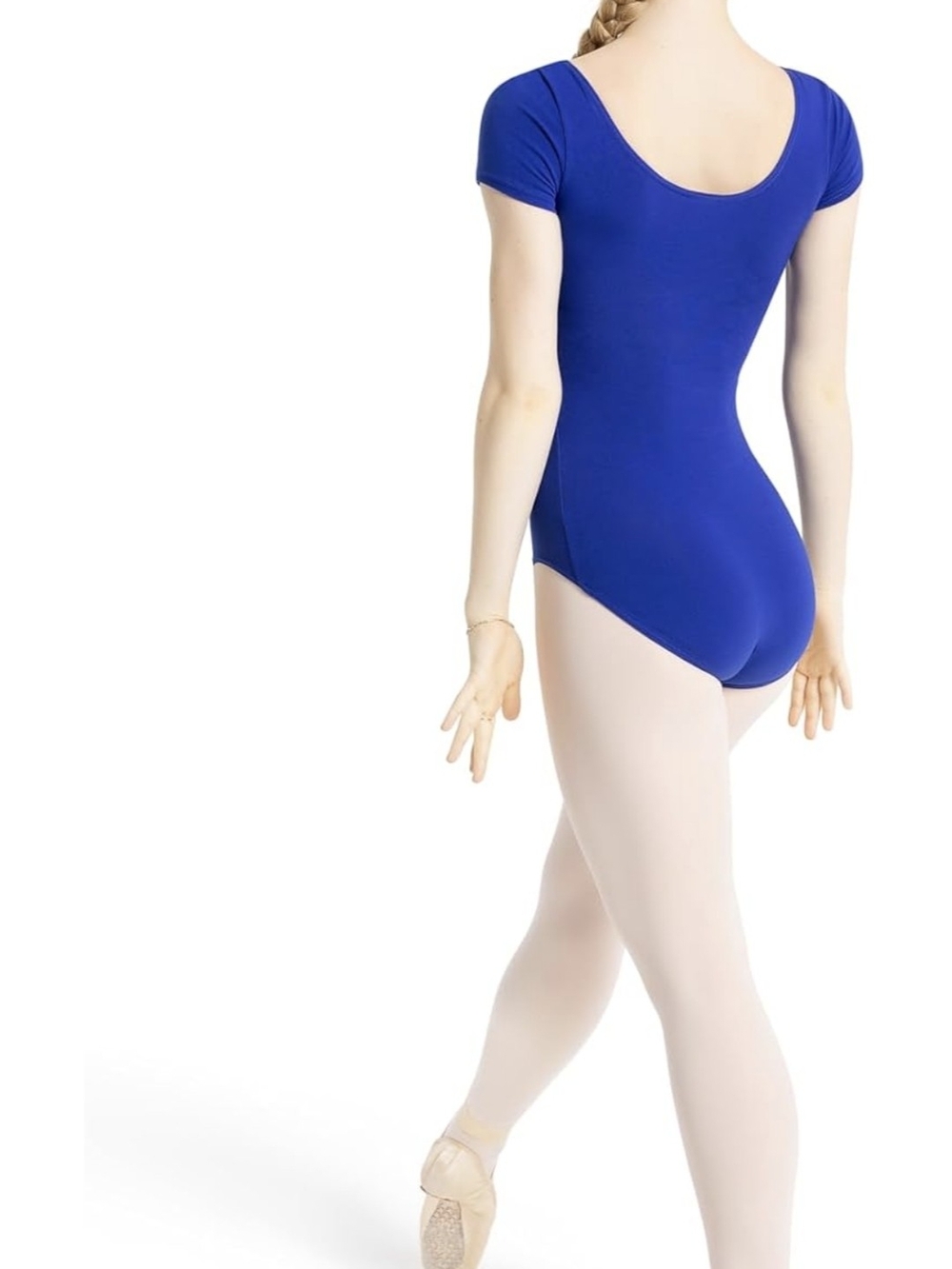 ​Capezio Classic Short Sleeve Leotard Scoop Neck Ballet Top XL - Picture 5 of 7